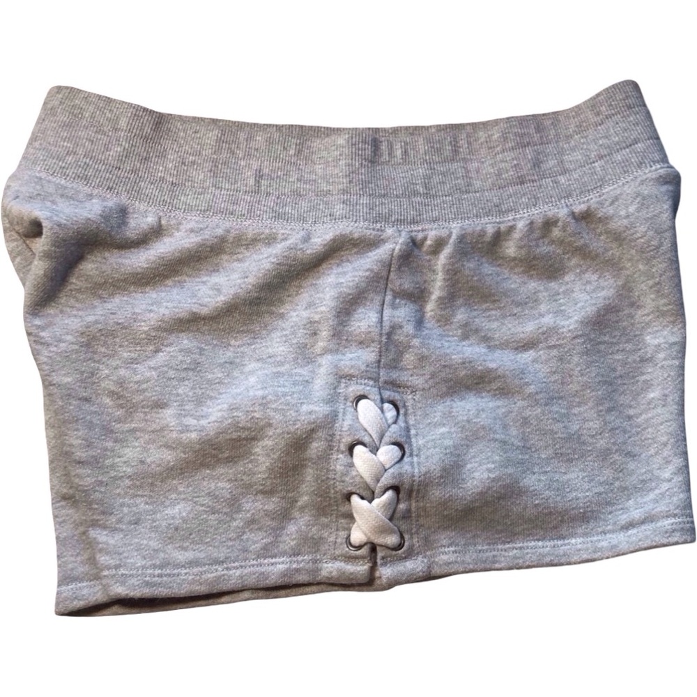 Aerie Lace-Up Sweat Shorts – Light Gray, Size M  excellent condition - Picture 6 of 10